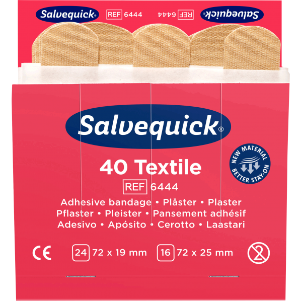 Salvequick Nachfüllpackung 40 x Textilpflaster